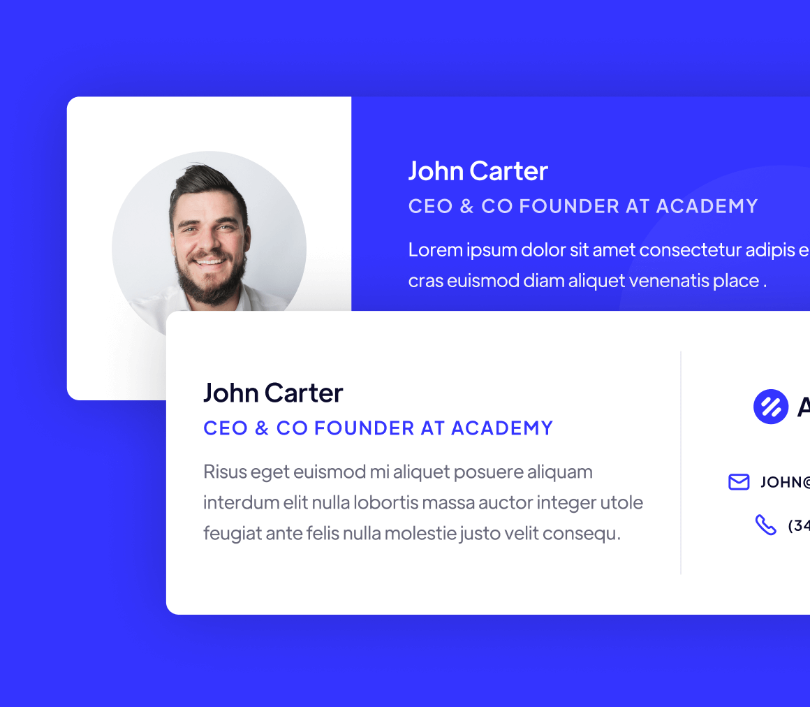 Email Signature - Academy Modern Website Template