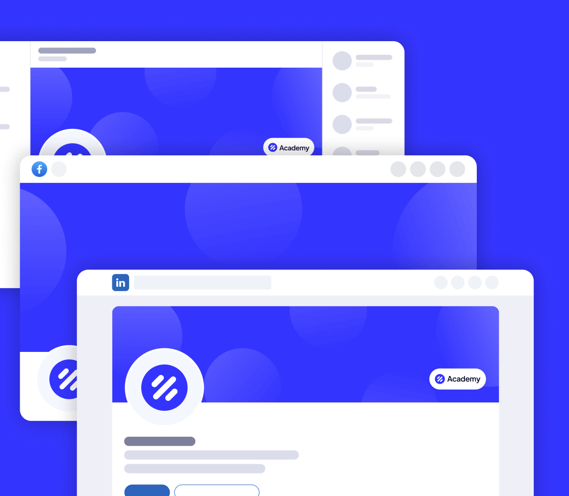 Social Media Assets - Academy Modern Website Template